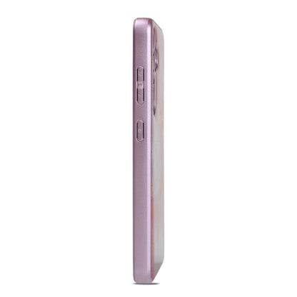 Samsung Galaxy S24 Hülle - Rosa - Silikon Marmor MagSafe Backcover