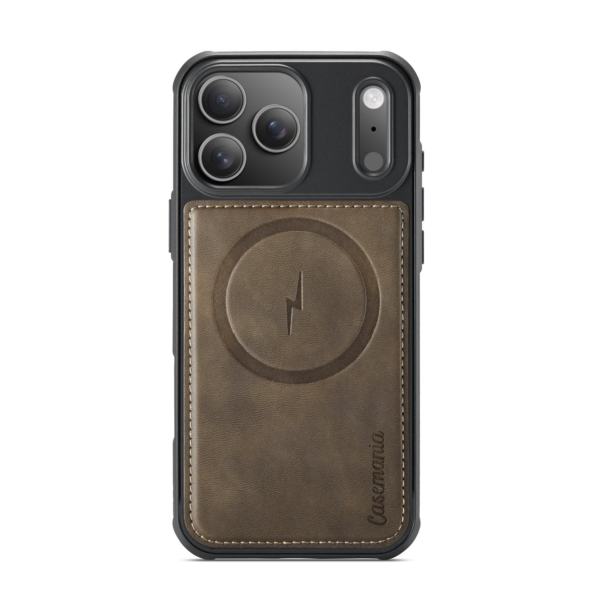 Apple iPhone 18 Pro Hoesje - Sienna Brown - Kunstleer MagSafe Back Cover
