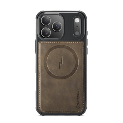 Apple iPhone 18 Pro Hoesje - Sienna Brown - Kunstleer MagSafe Back Cover