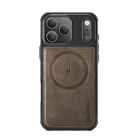 Apple iPhone 17 Pro Max Hülle - Sienna Brown - Kunstleder-MagSafe-Backcover