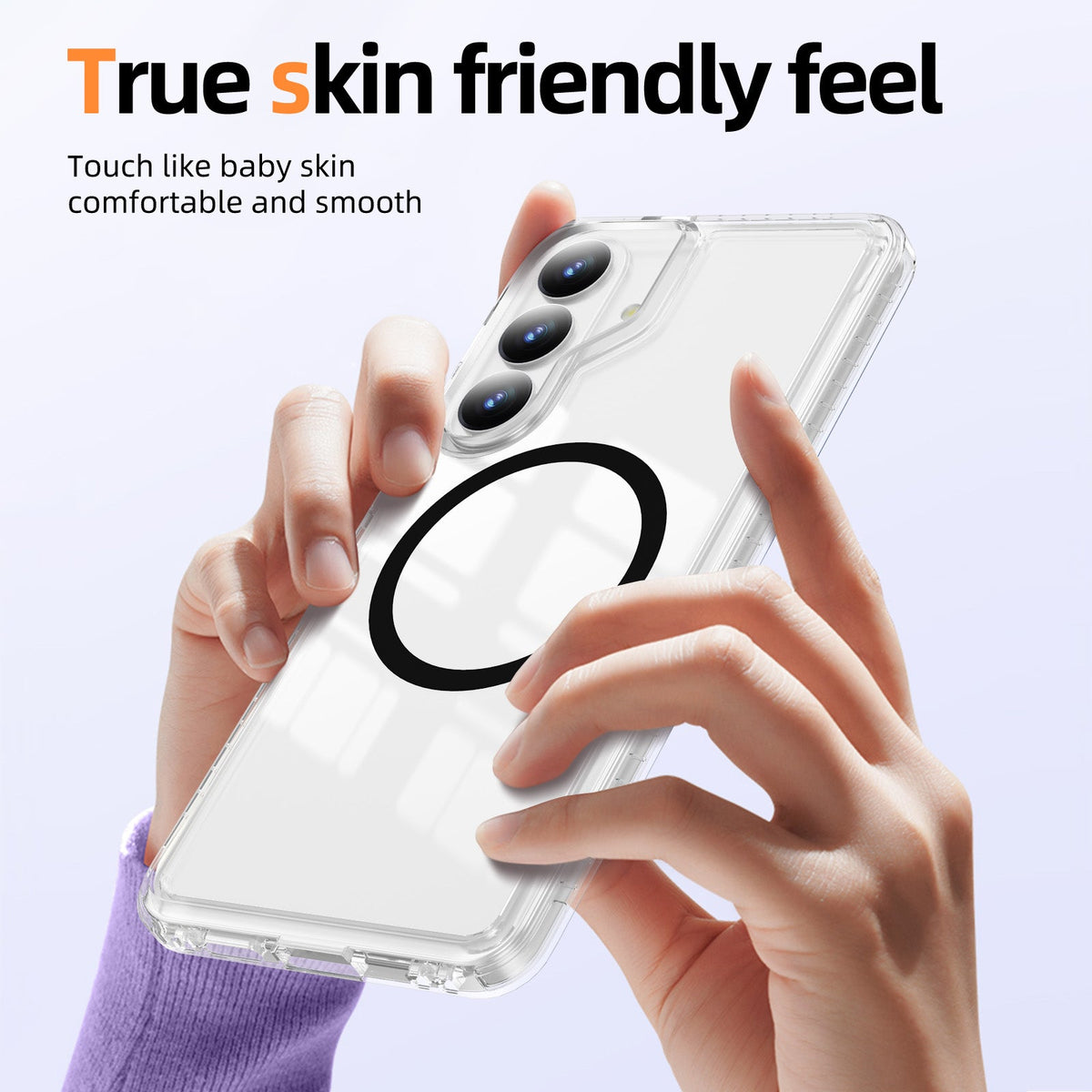 Samsung Galaxy S26 Plus Hoesje - Zwart - Minimalistic MagSafe Back Cover