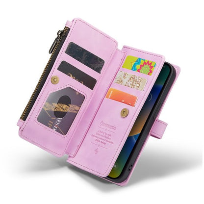 iPhone 14 Hoesje - Pastel Lila - Luxe Bookcase met Rits