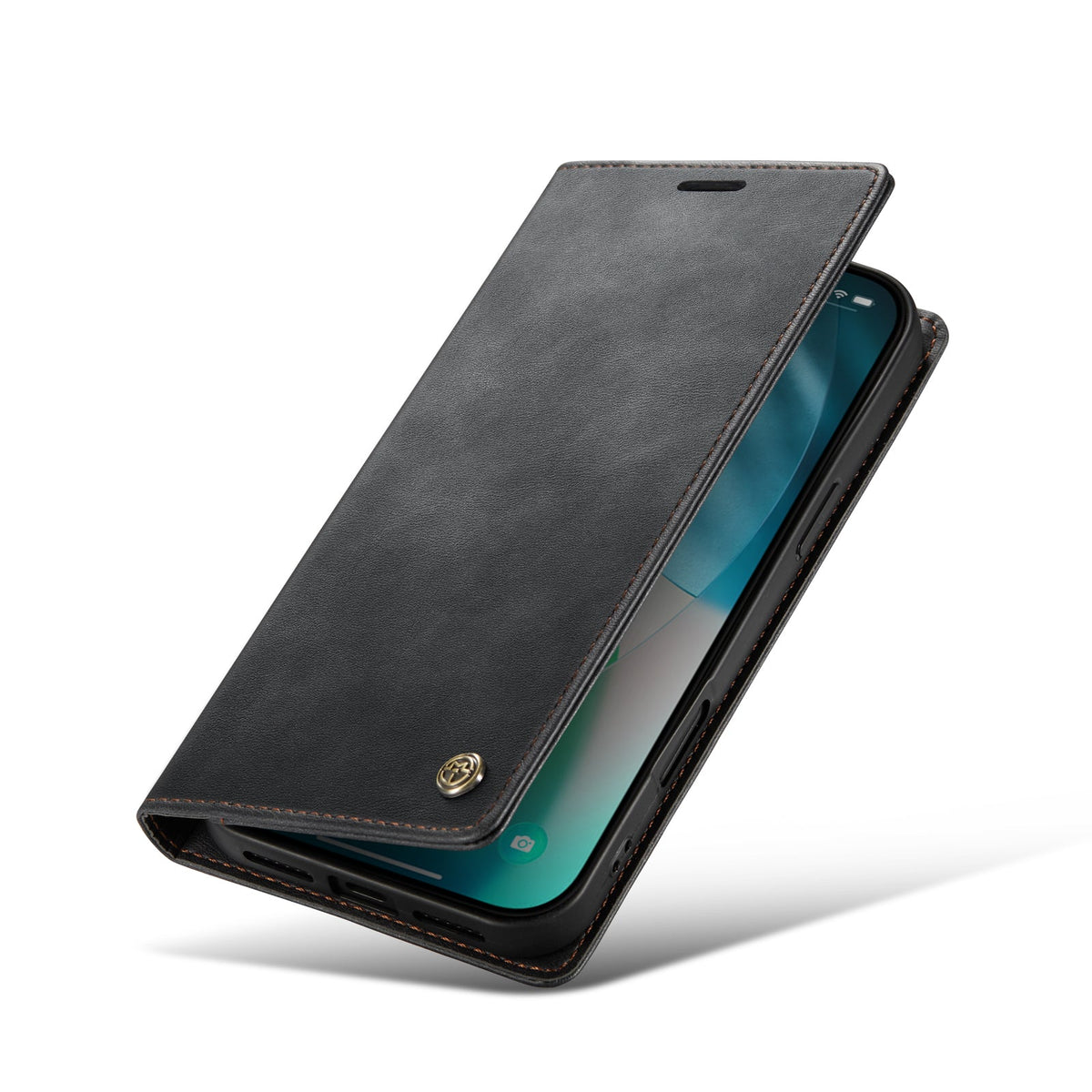Apple iPhone 18 Pro Max Hoesje - Charcoal Gray - Luxe Dunne Bookcase