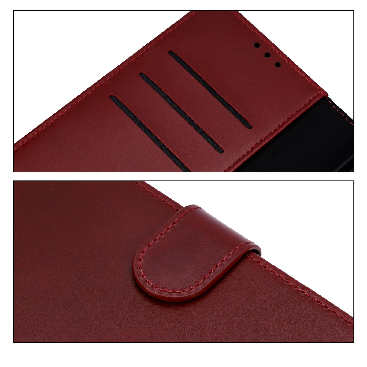 Samsung Galaxy S26 Ultra Hoesje - Burgundy Red - Echt Leren Bookcase