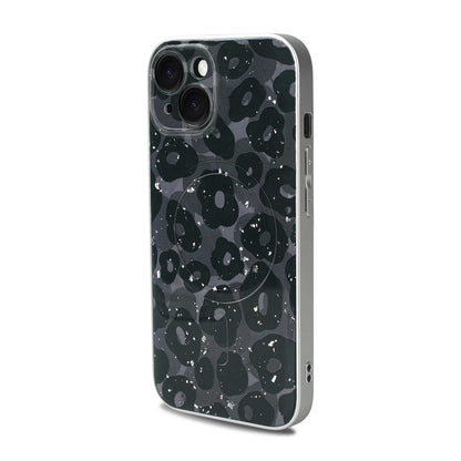 Apple iPhone 14 Hoesje - Purple - Glitter MagSafe Back Cover