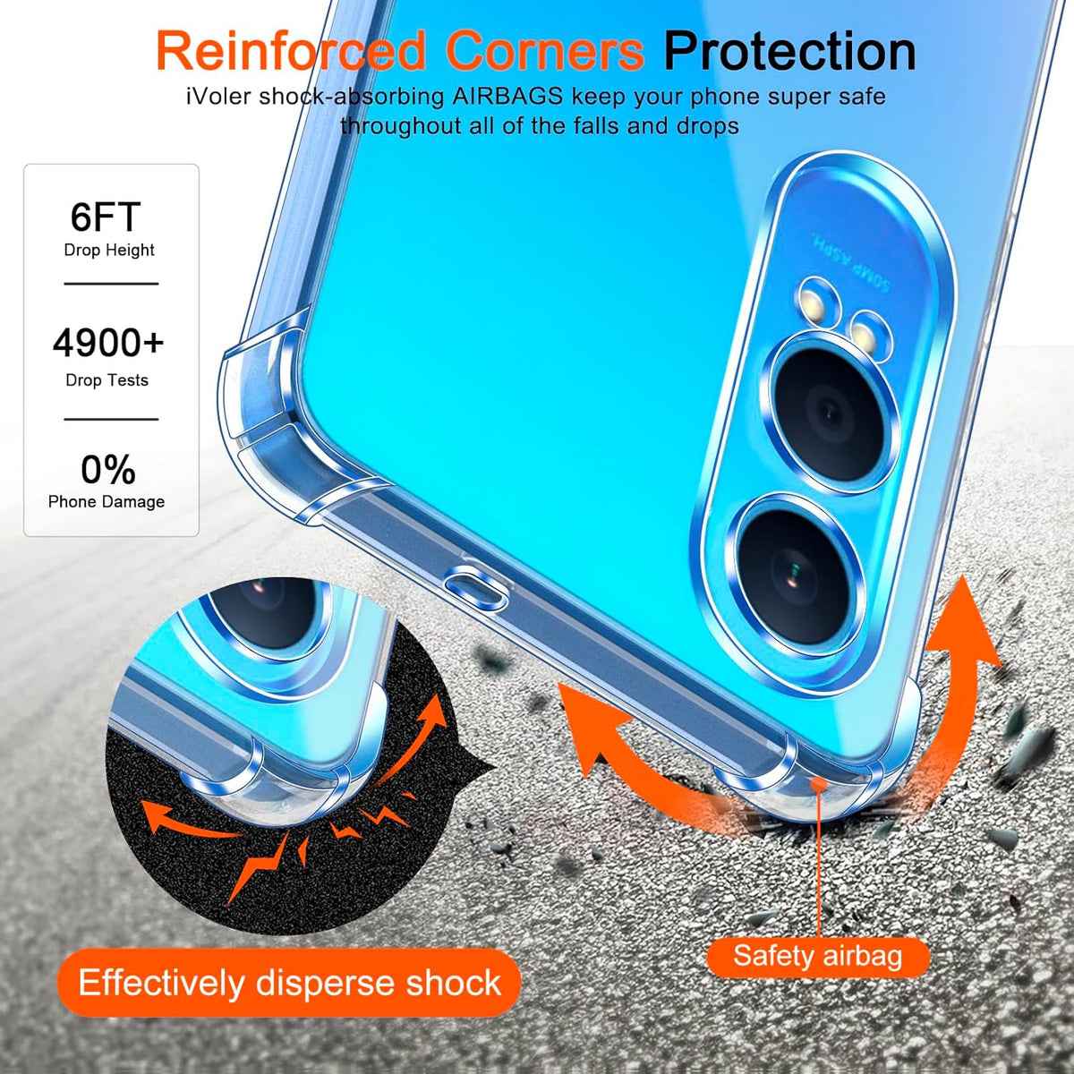 OnePlus Nord CE 4 Lite Case - Clear - Shockproof Back Cover