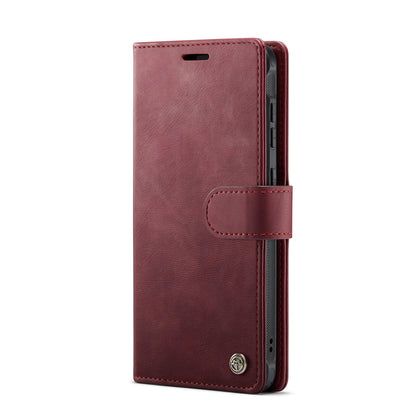 Samsung Galaxy S25 Edge Hoesje - Burgundy Red - Luxe 2 in 1 MagSafe Bookcase