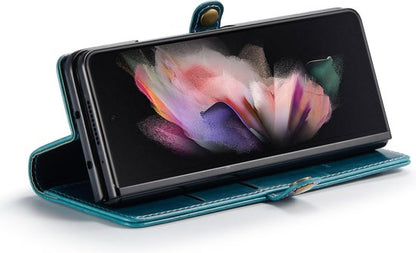 Samsung Galaxy Z Fold 4 Hoesje - Rustiek Emerald Green - Bookcase