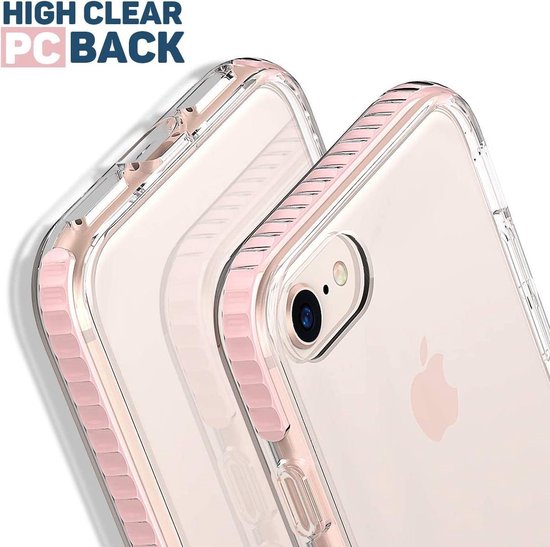 Apple iPhone SE (2020) Hoesje - Roze - Anti-Shock Back Cover