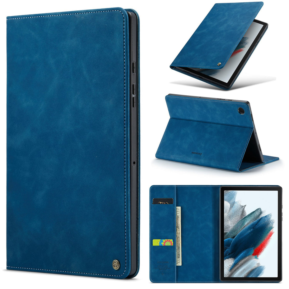 Samsung Galaxy Tab A9 Plus Tablethoes - Navy Blue - Luxe Bookcase