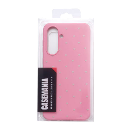 Samsung Galaxy A56 Hoesje - Neon Roze - Hartjes Back Cover
