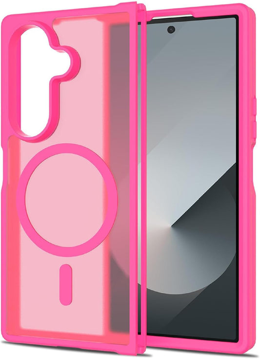 Samsung Galaxy Z Fold 7 Hoesje - Roze - Matte Armor MagSafe Back Cover