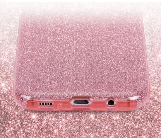 Samsung Galaxy S20 Plus Hoesje - Goud - Glitter Back Cover