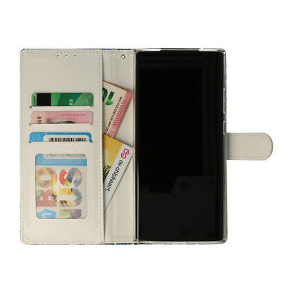 Samsung Galaxy A15 Hoesje - Blauw Vlinder - Print Bookcase