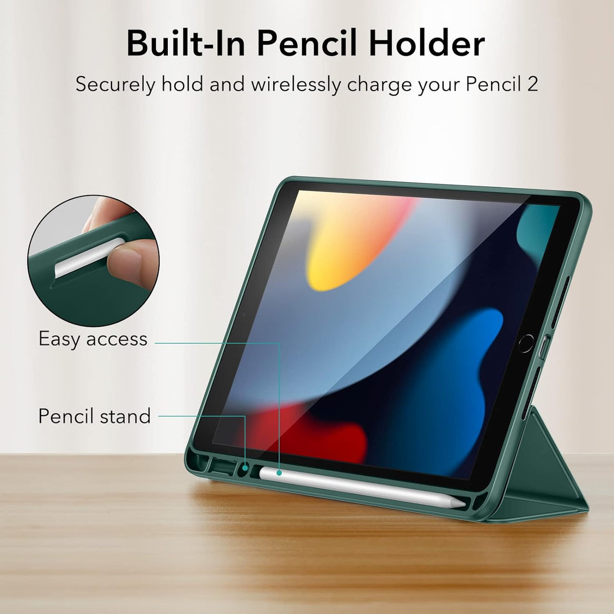 Apple iPad 8 10.2 (2020) Tablet Case - Green - Smart Cover