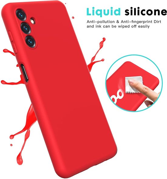 Samsung Galaxy A04s Hoesje - Rood - Siliconen Back Cover