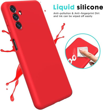 Samsung Galaxy A04s Hoesje - Rood - Siliconen Back Cover