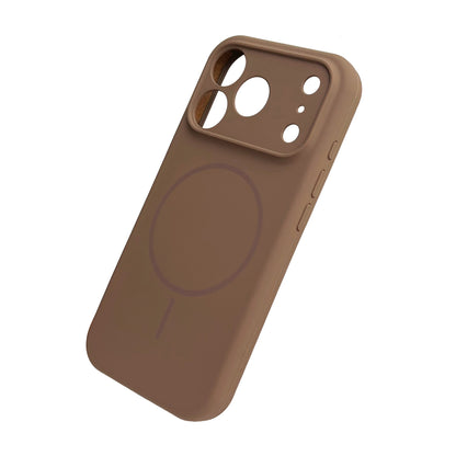 Apple iPhone 17 Pro Case - Brown - Liquid Silicone MagSafe Back Cover