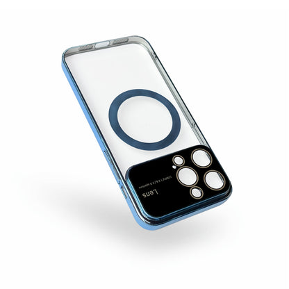Apple iPhone 15 Hülle - Blau - Silikon MagSafe Backcover mit Kameraschutz