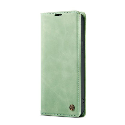 Apple iPhone 14 Hoesje - Pistache Green - Dunne Bookcase