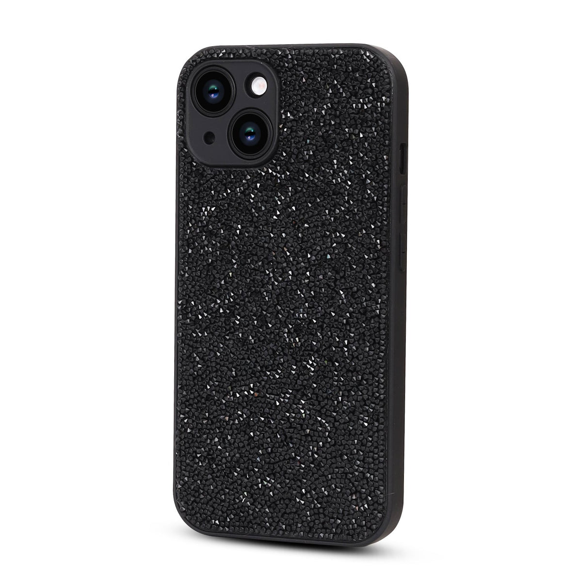 Apple iPhone 14 Hoesje - Zwart - Diamant Glitter Back Cover
