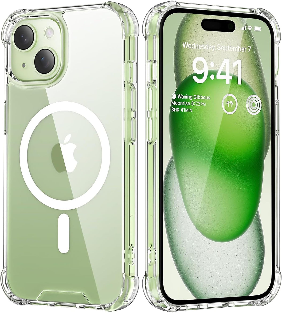 iPhone 15 Hoesje - Transparant - Anti-Shock MagSafe Back Cover