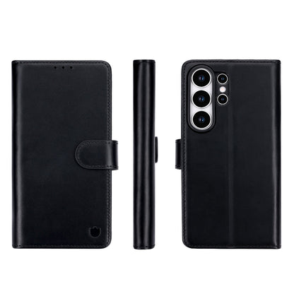 Samsung Galaxy S26 Ultra Hoesje - Onyx Black - Echt Leren Bookcase