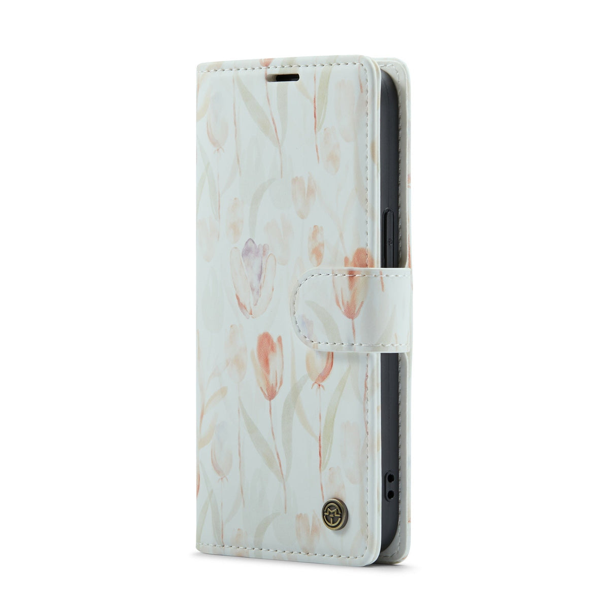 iPhone 14 Plus Hoesje - Tulpen Print - Bookcase
