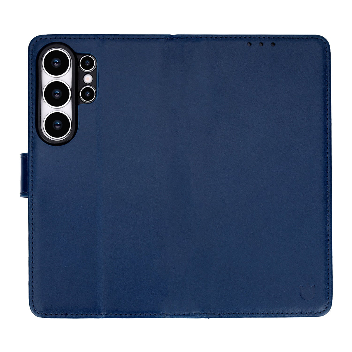Samsung Galaxy S26 Ultra Hoesje - Navy Blue - Echt Leren Bookcase