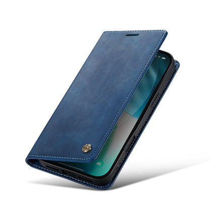 Apple iPhone 17 Pro Max Hoesje - Navy Blue - Luxe Dunne Bookcase