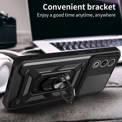 Coque Oppo A80 - Noir - Étui de protection avec béquille et protection caméra