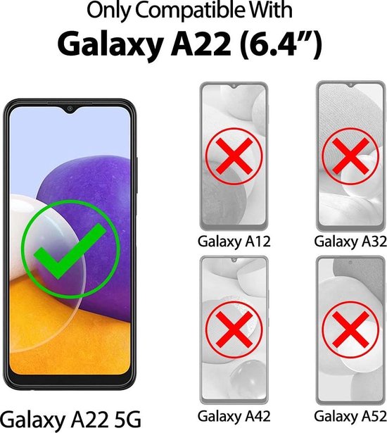 Samsung Galaxy A22 5G Hoesje - Zwart - Siliconen Back Cover