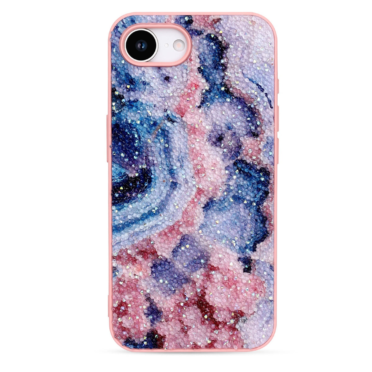 Apple iPhone 17e Hoesje - Nova - Marmer Diamant Glitter Back Cover