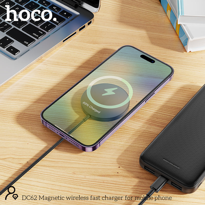 Hoco 15W Kabelloses Ladegerät für MagSafe - Weiß