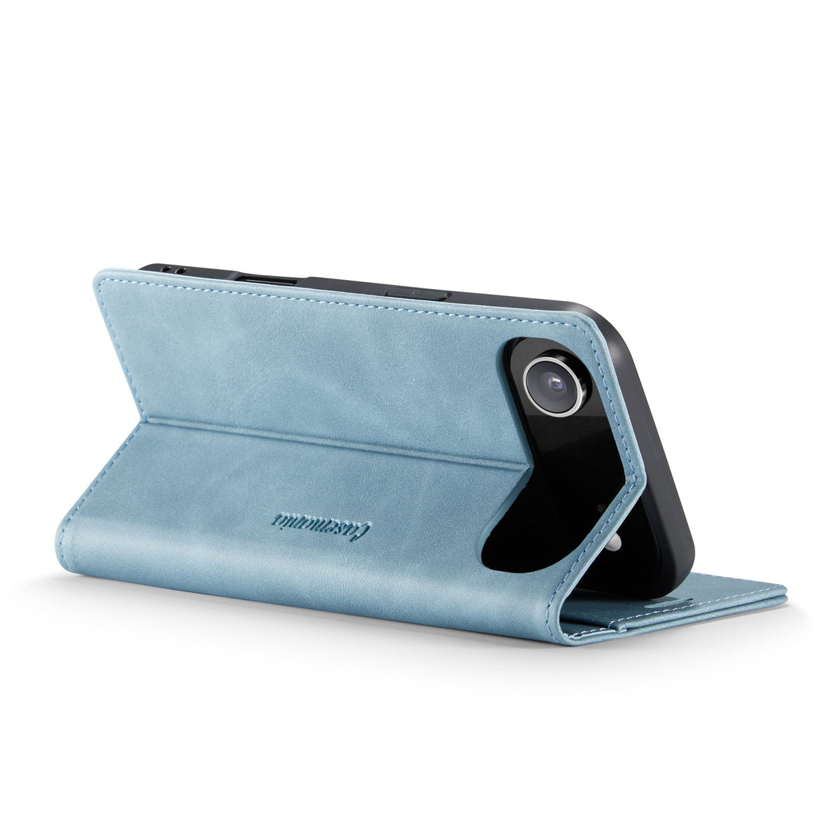Apple iPhone Air Hoesje - Aqua Blue - Luxe Dunne Bookcase