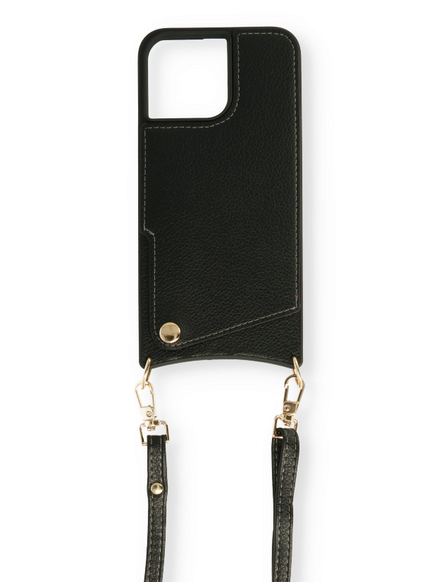 iPhone 14 Pro Hoesje - Bandje - Zwart Back Cover
