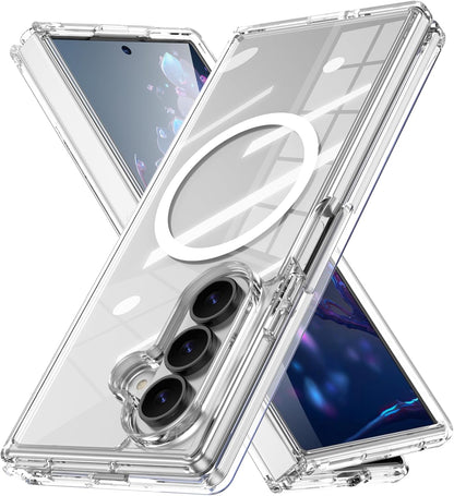 Samsung Galaxy Z Fold 7 Hoesje - Transparant - Anti-Shock MagSafe Back Cover