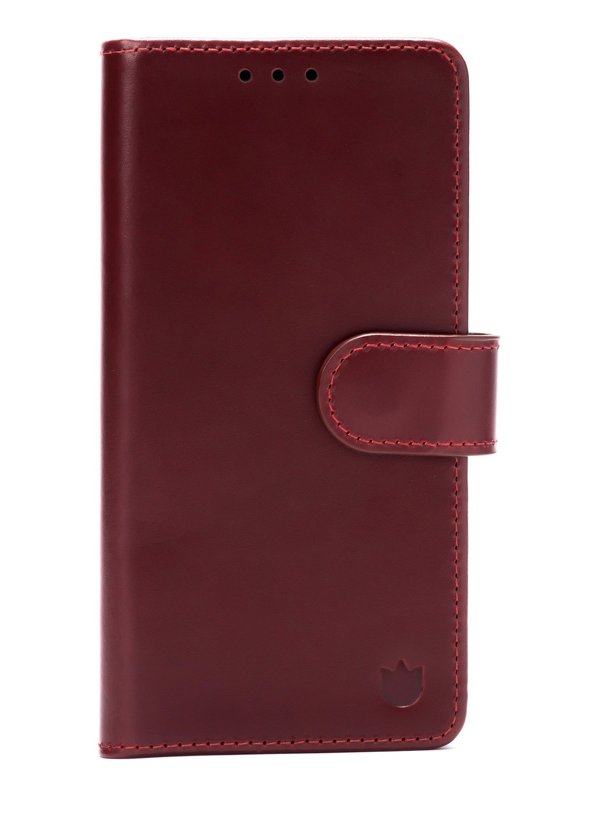 Samsung Galaxy A17 Hoesje - Maroon Red - Echt Leren book Bookcase