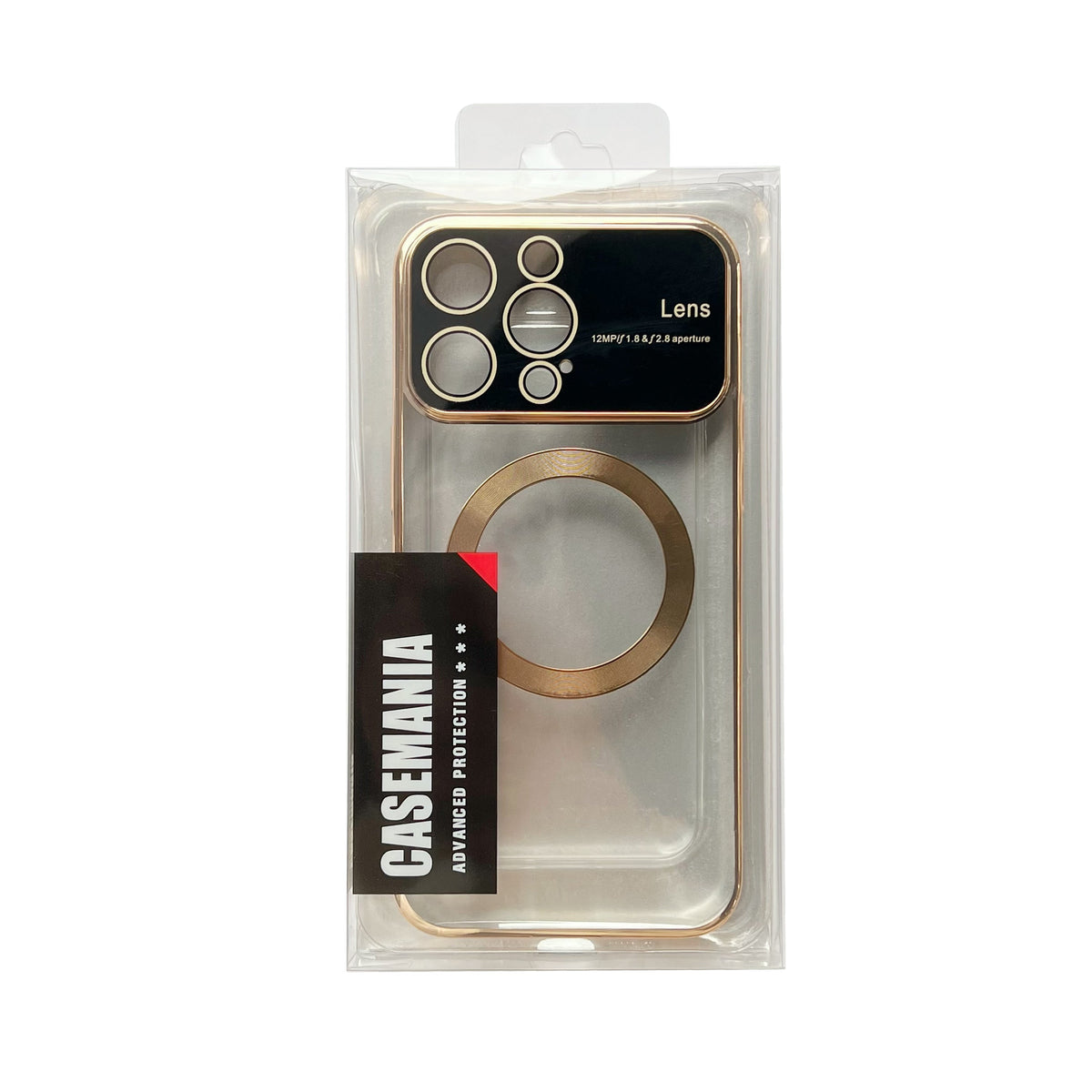 Apple iPhone 15 Pro Hoesje - Goud - Siliconen MagSafe Back Cover met Camerabescherming