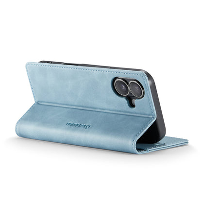 iPhone 17 Hoesje - Aqua Blue - Dunne Bookcase