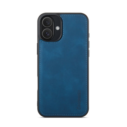 iPhone 16 Plus Hoesje - Navy Blue - 2 in 1 Bookcase
