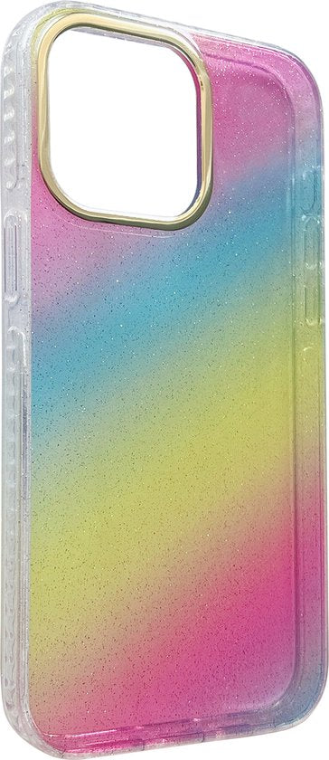 Apple iPhone 14 Pro Hoesje - Multi - Glitter Back Cover
