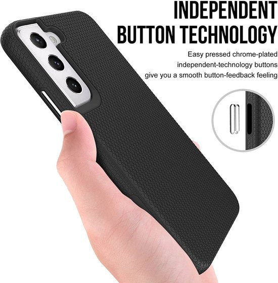 Samsung Galaxy S22 Plus Hoesje - Zwart - Anti Slip Back Cover