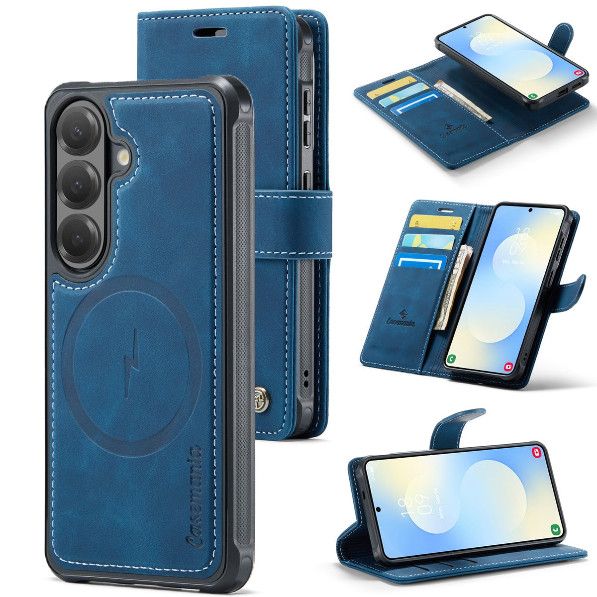Samsung Galaxy A27 Hoesje - Navy Blue - 2 in 1 MagSafe Bookcase