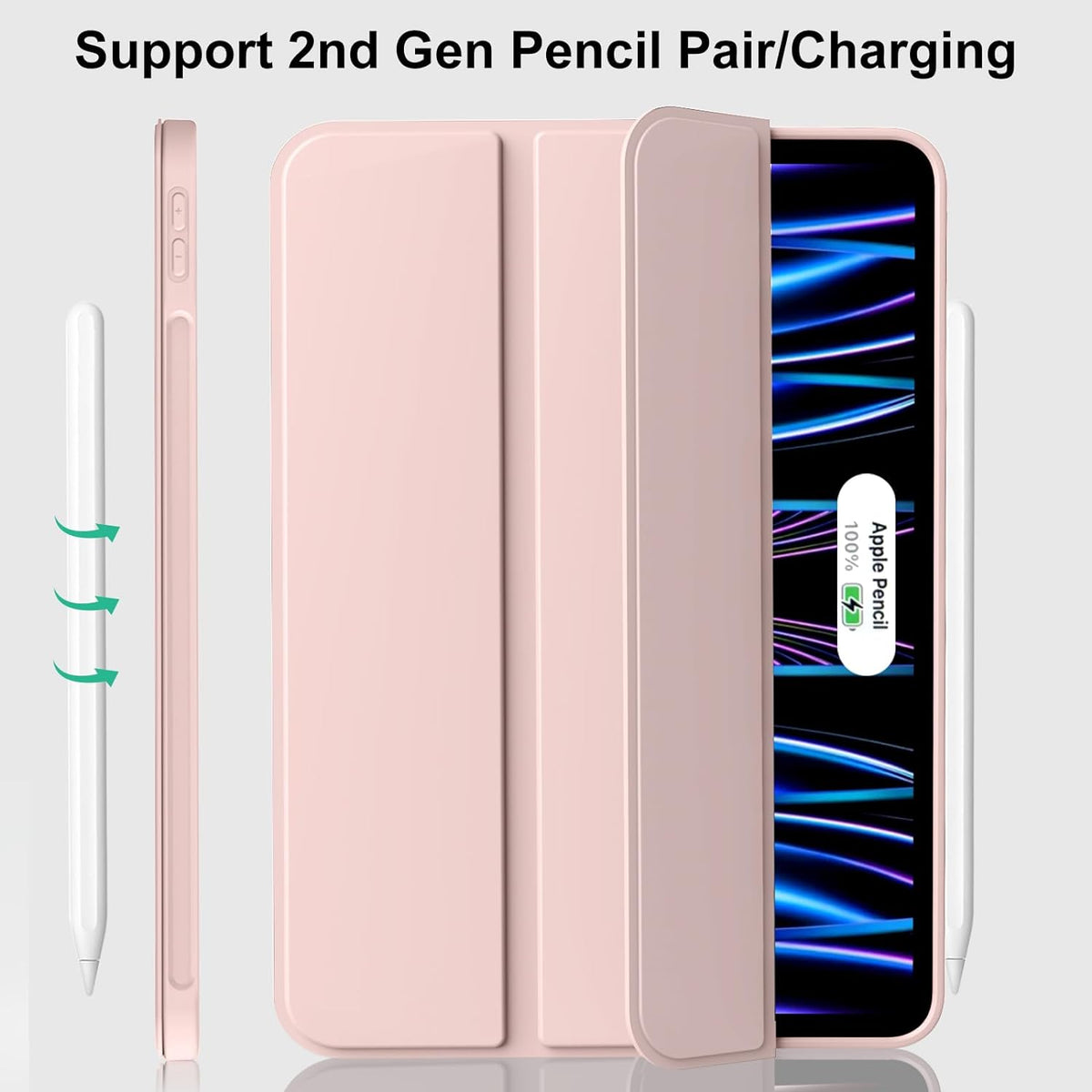 iPad Air 13 inch 2025 Tablethoes - Roze - Smart Cover
