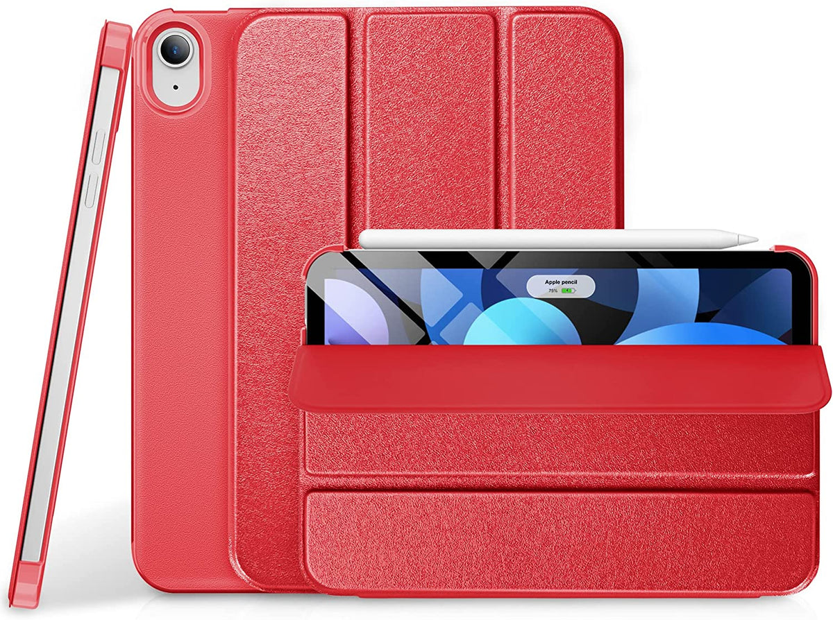 Apple iPad 2025 (11th Gen) Tablet Case - Red - Pen Slot Smart Cover