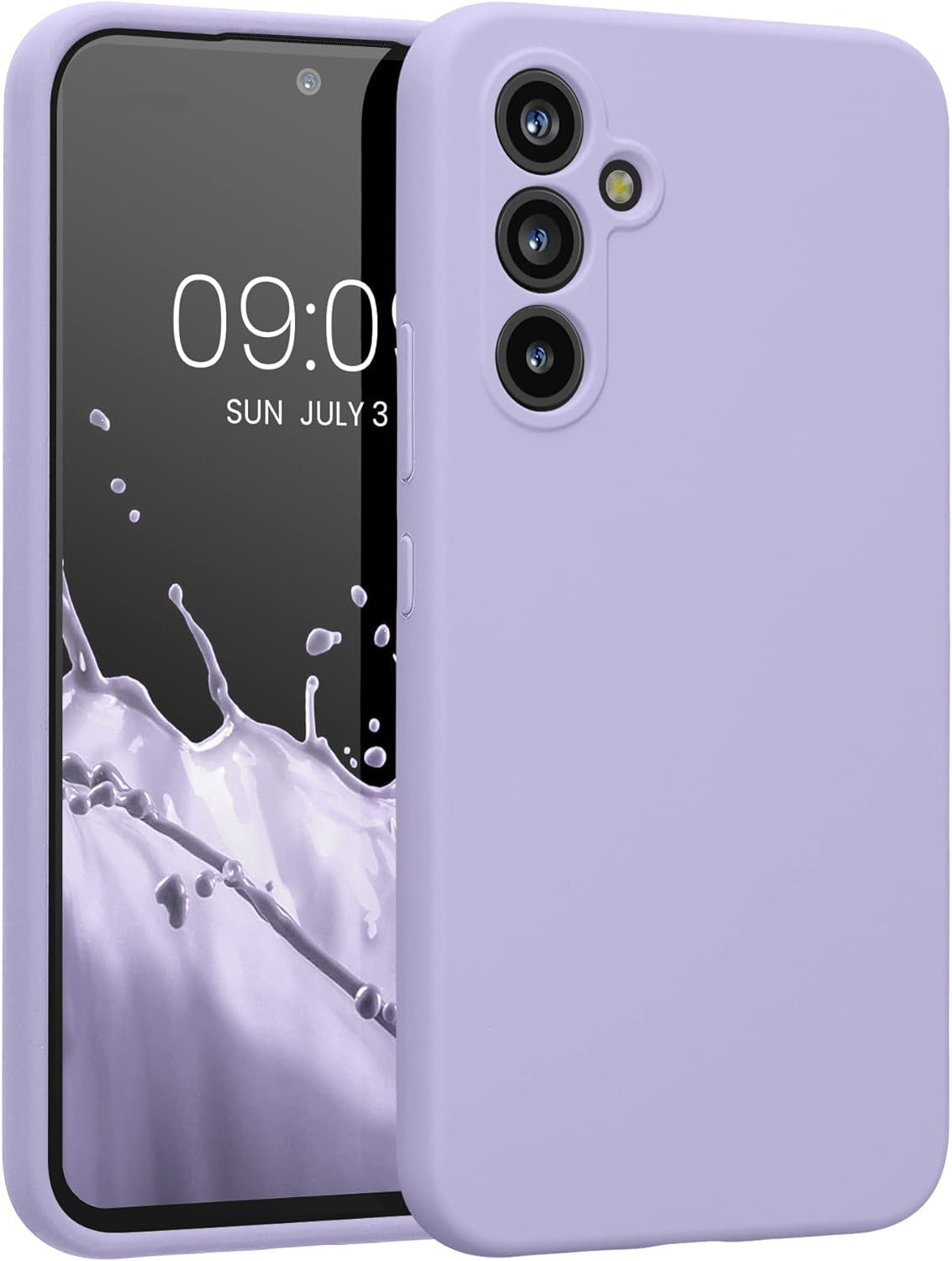 Samsung Galaxy A35 Hoesje - Paars - Liquid Siliconen Back Cover