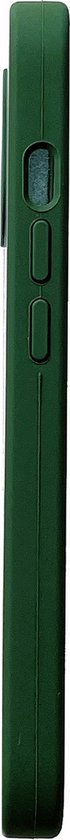 Apple iPhone 12 Hoesje - Donker Groen - Liquid Siliconen Back Cover