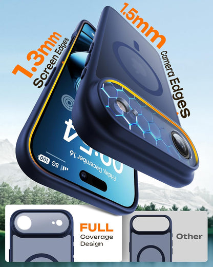 Coque Apple iPhone Air - Bleu foncé - Matte Armor MagSafe Back Cover