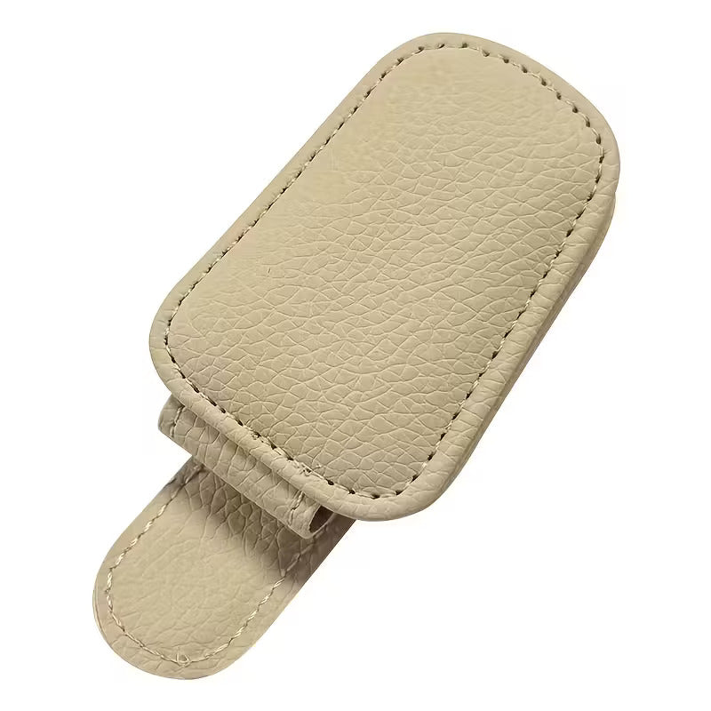 Casemania Zonnebrilhouder voor auto - Beige